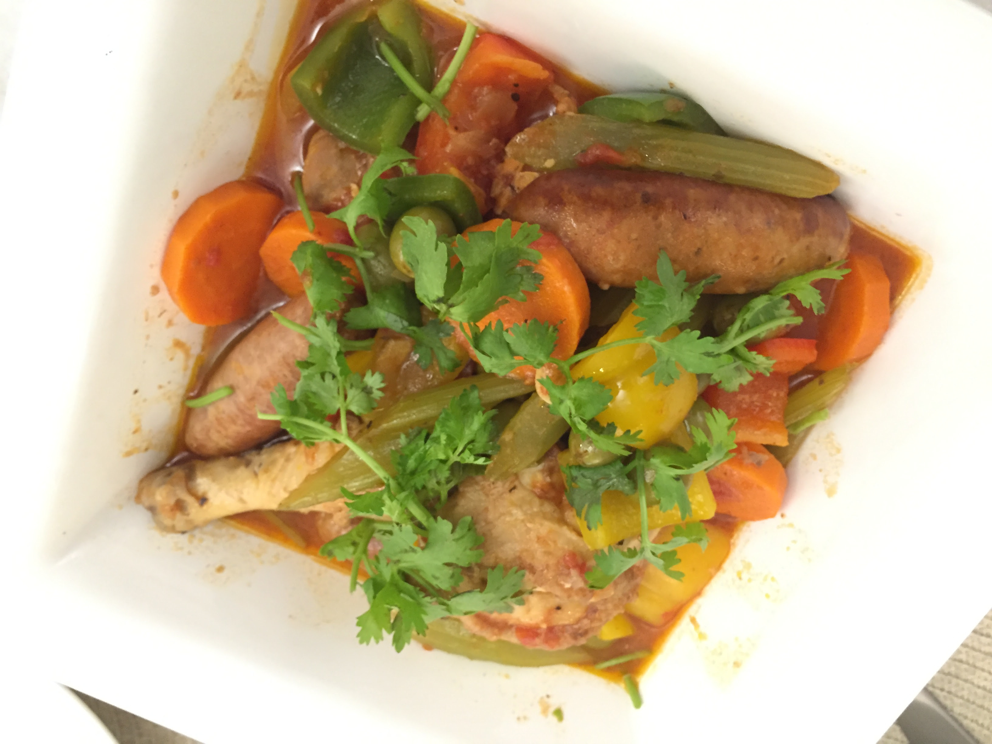 One Pot Wonder Spicy Mediterranean Chicken Sausage Stew FoodieFitMum One Pot Wonder Spicy Mediterranean Chicken Sausage Stew FoodieFitMum