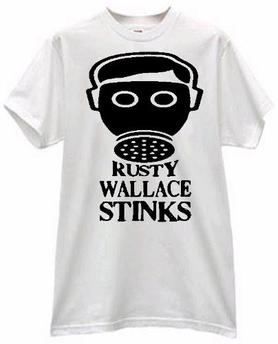 Cheap GAS MASK RUSTY WALLACE STINKS SMELLS T SHIRT jersey