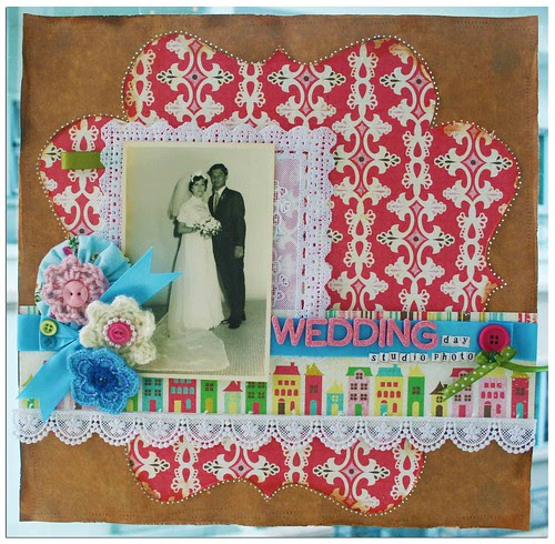Wedding day studio photo