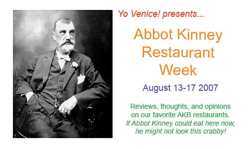restaurants on  abbot kinney