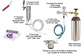 Kegco Low Profile Standard Tower Kegerator Kit w/ 5 lbs Tank EBLPSTCK-5T