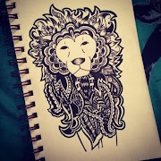 12+ Henna Simple Lion Paling Modern Dan Nyaman