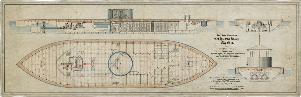 USS Monitor 1:350
