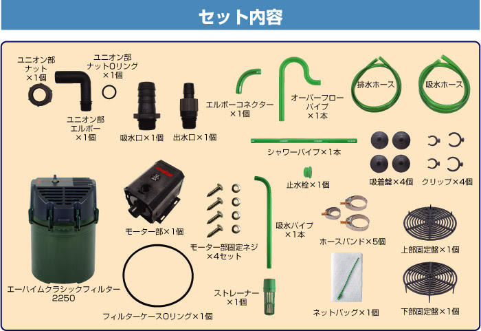 エーハイムフィルター パーツ 2250 部品 Eheim外部フィルター A K