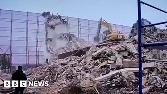 Mariupol theatre demolished 'to hide Russian crimes', aide says