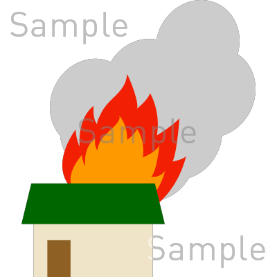火事の無料イラスト素材 登録不要のイラストぱーく