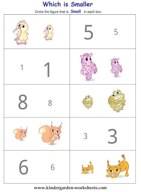  kindergarten worksheets big and small worksheets kindergarten