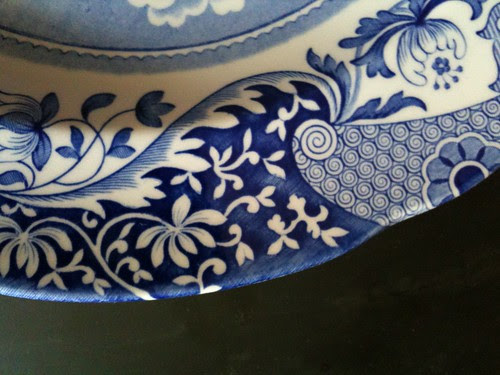 spode china plate rim