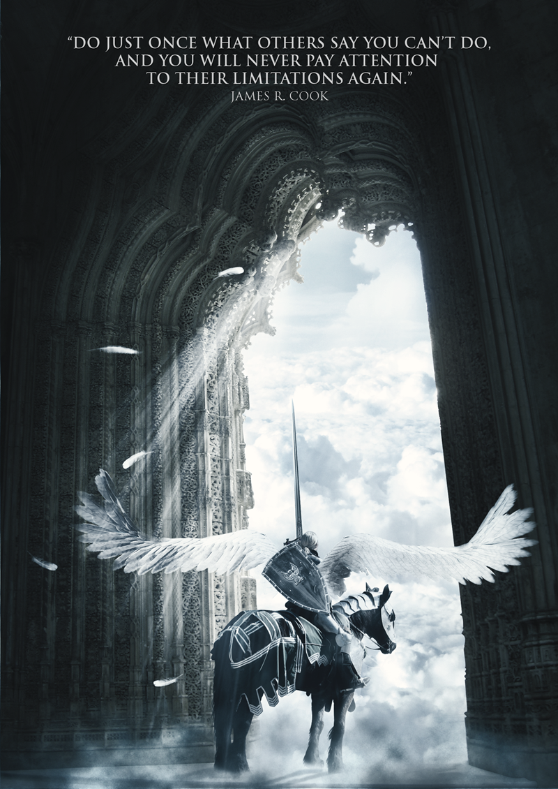 Vector Screen Desain Sebuah Pemandangan Fantasi Epic Dengan Photoshop