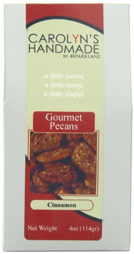 Carolyn's Handmade Gourmet Silver Rooftop Gift Box, Cinnamon Pecans