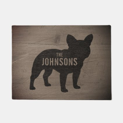 French Bulldog Silhouette Custom Doormat