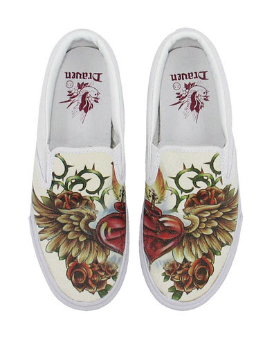 Draven Wicked Love - Sacred Heart Tattoo Shoe