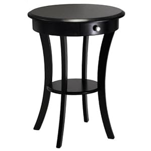 Amazon.com - Winsome Wood Sasha Accent Table with Drawer, Curved ...
