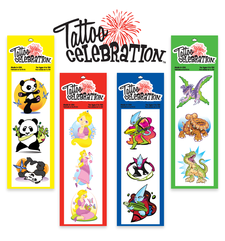  about designing the packaging for a line of temporary tattoos for kids, 