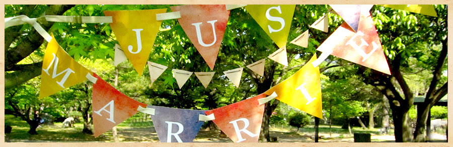 Nico Wedding 手作り結婚式 フォトプロップス ガーランドの無料テンプレート