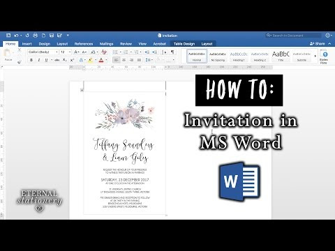 video-linktoworks-How to make an invitation in Microsoft Word | DIY...
