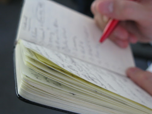 Keat takes notes