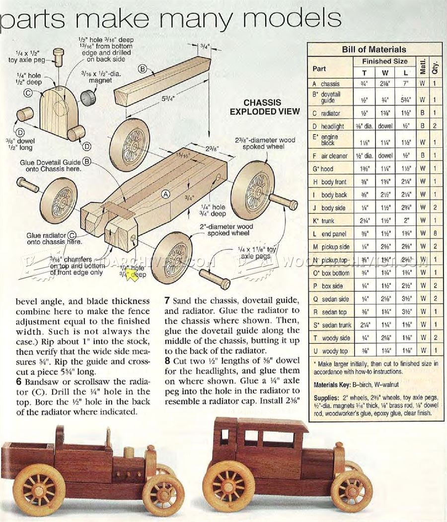 instructions build wooden toy truck | Quick Woodworking ...