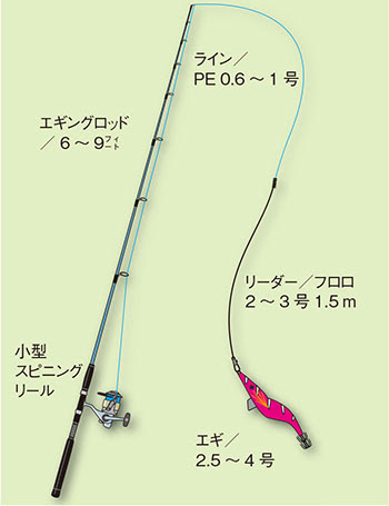アオリイカ 障泥烏賊 釣りの仕掛け講座 海水編 房総爆釣通信