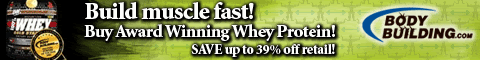 Build muscle fast with Award Winning Optimum Whey