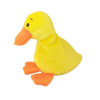 TY Beanie Baby - QUACKERS the Duck ( NO Wings ) (1st or