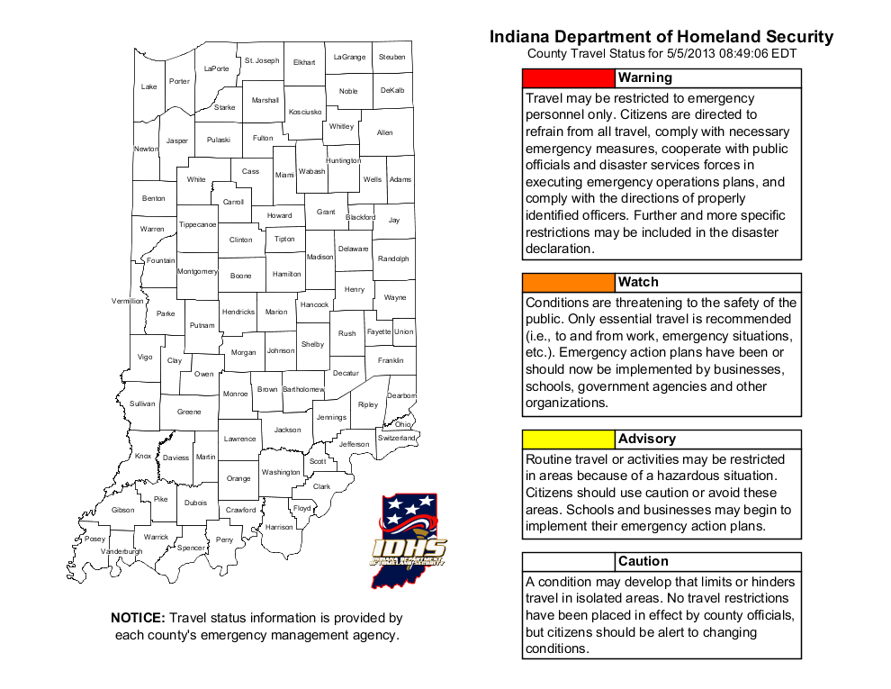 Indiana County Advisory Map DHS: Home