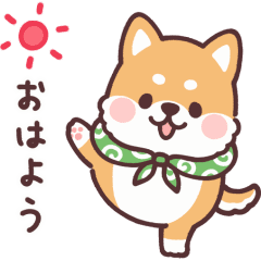 動く ころころ柴犬 Lineスタンプ つじなつみ