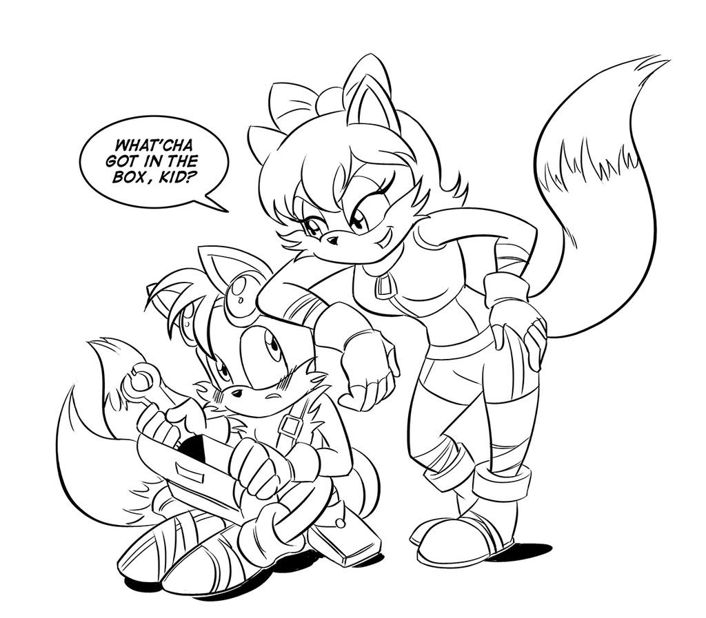 Download Tails and Fiona - Sonic Boom Style by Chauvels on DeviantArt