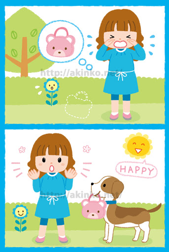 子供 絵本 泣いている女の子のイラスト イラストレーターあきんこ イラスト ストックイラスト