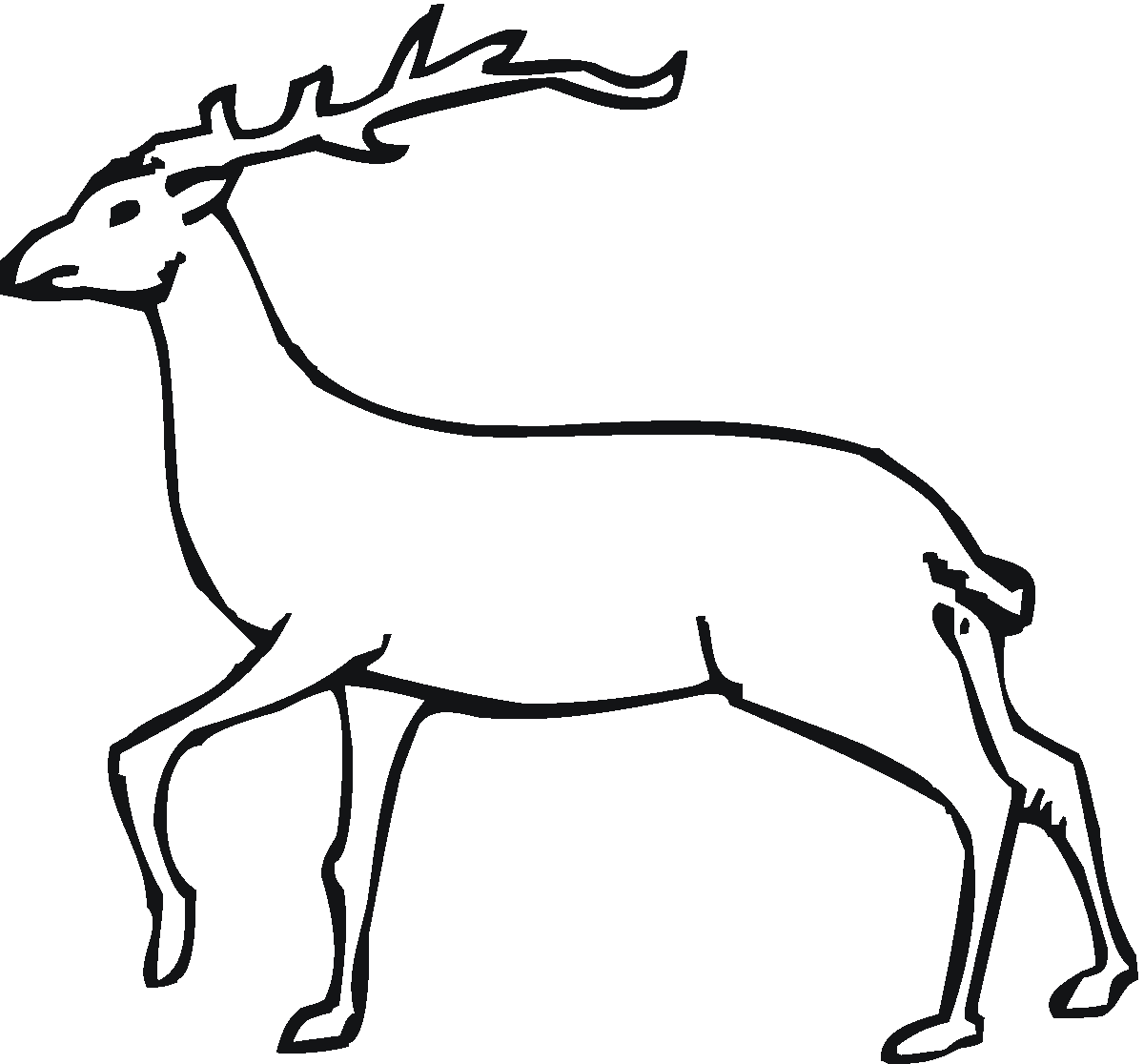 Download Free Deer Coloring Pages