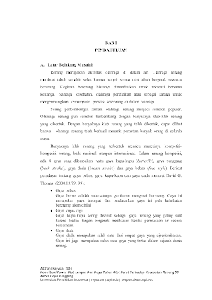 Yuk Cek Kliping Renang Gaya Bebas [Terlengkap] 