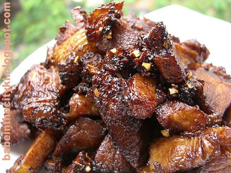 Stir Fried Siew Yuk with Garlic