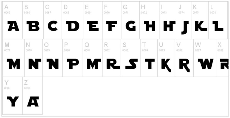 DIY File What Font Is Used In Star Wars cut files for your personal DIY projects