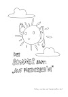 Ausmalbild Kindergarten Sommer