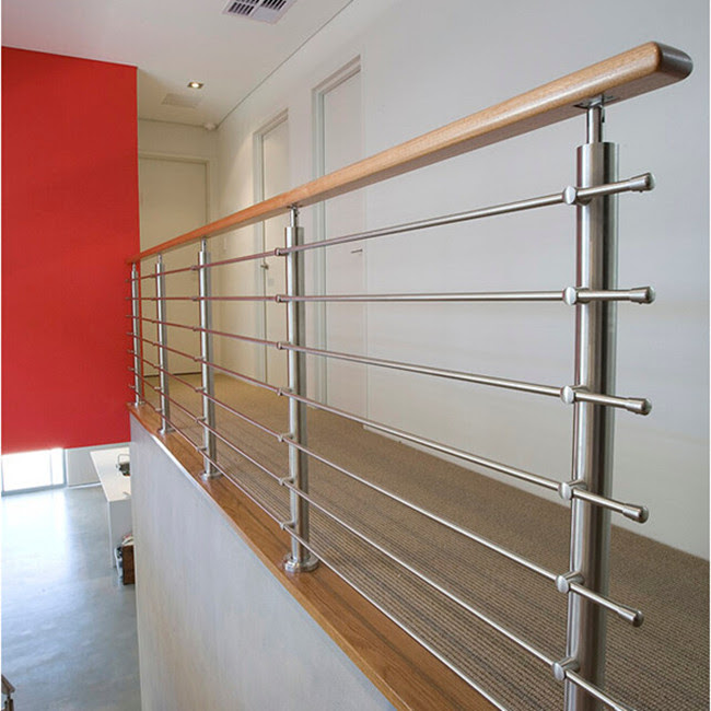 Modern Railing Stainless Steel wire rod Stair Railing