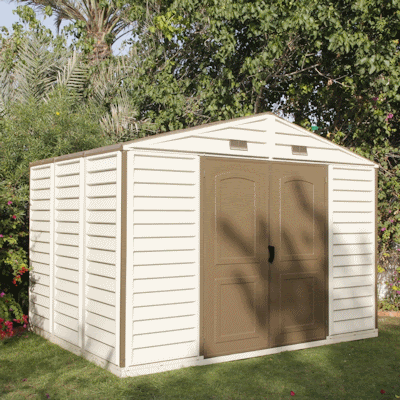 woodside 10x8 shed, cheap duramax woodside vinyl shed