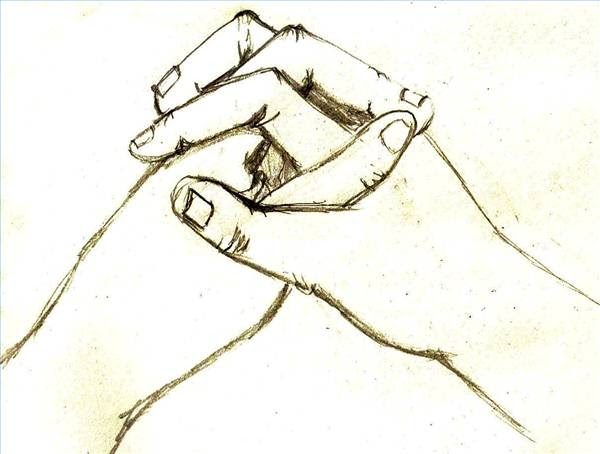 Sketch Of Boy And Girl Holding Hands Draw Holding H Love