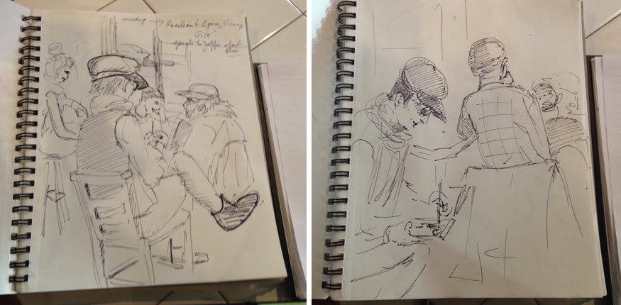 Toronto Urban Sketchers, Urban Sketh, The Rex Jazz & Blues Bar, Live Band, Art, sketchbooks