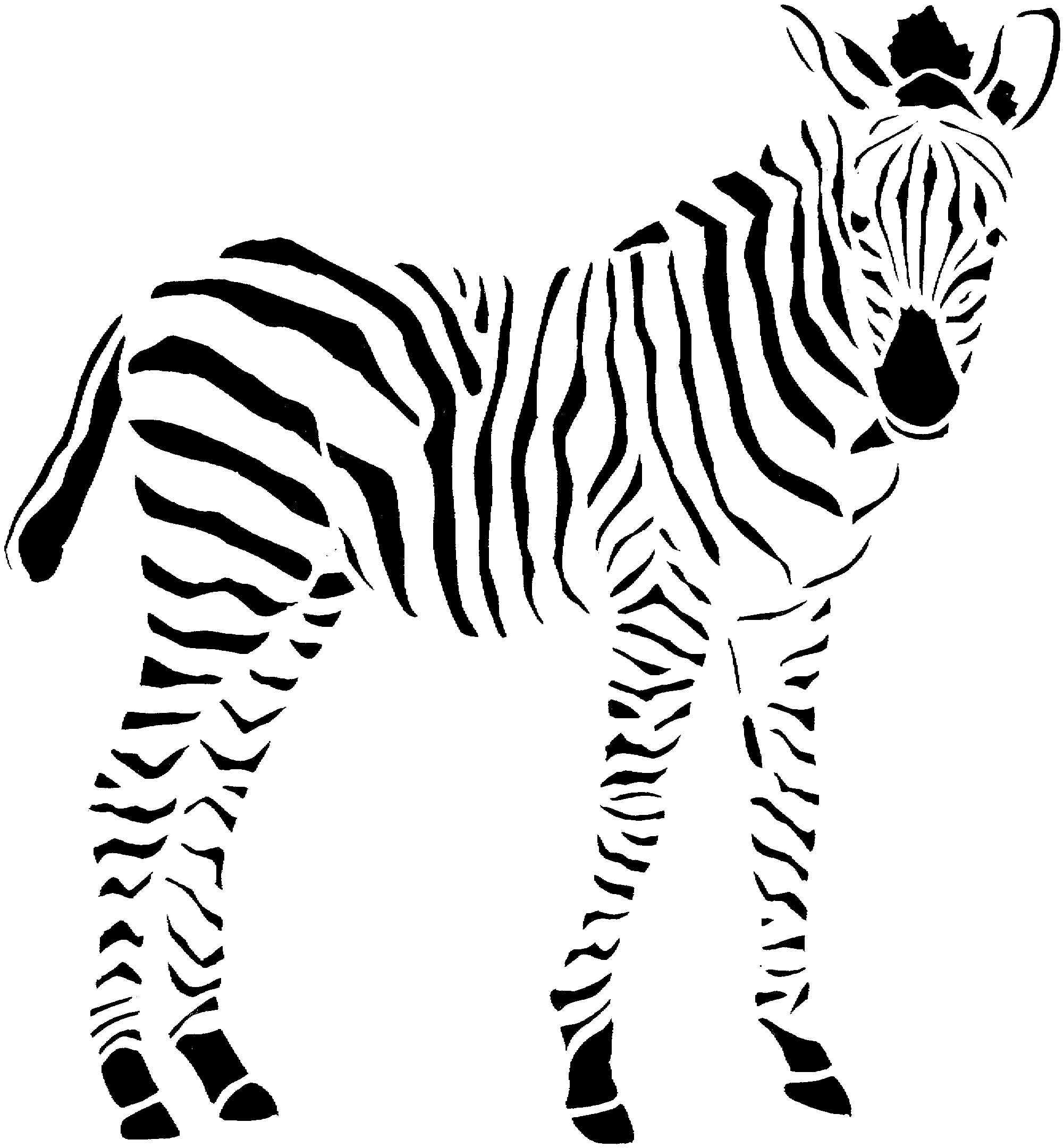 Download Free Zebra Coloring Pages