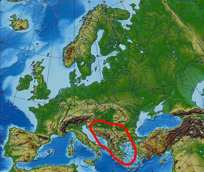 mapa evropy pohoří EVROPA na mapě mapa evropy pohoří