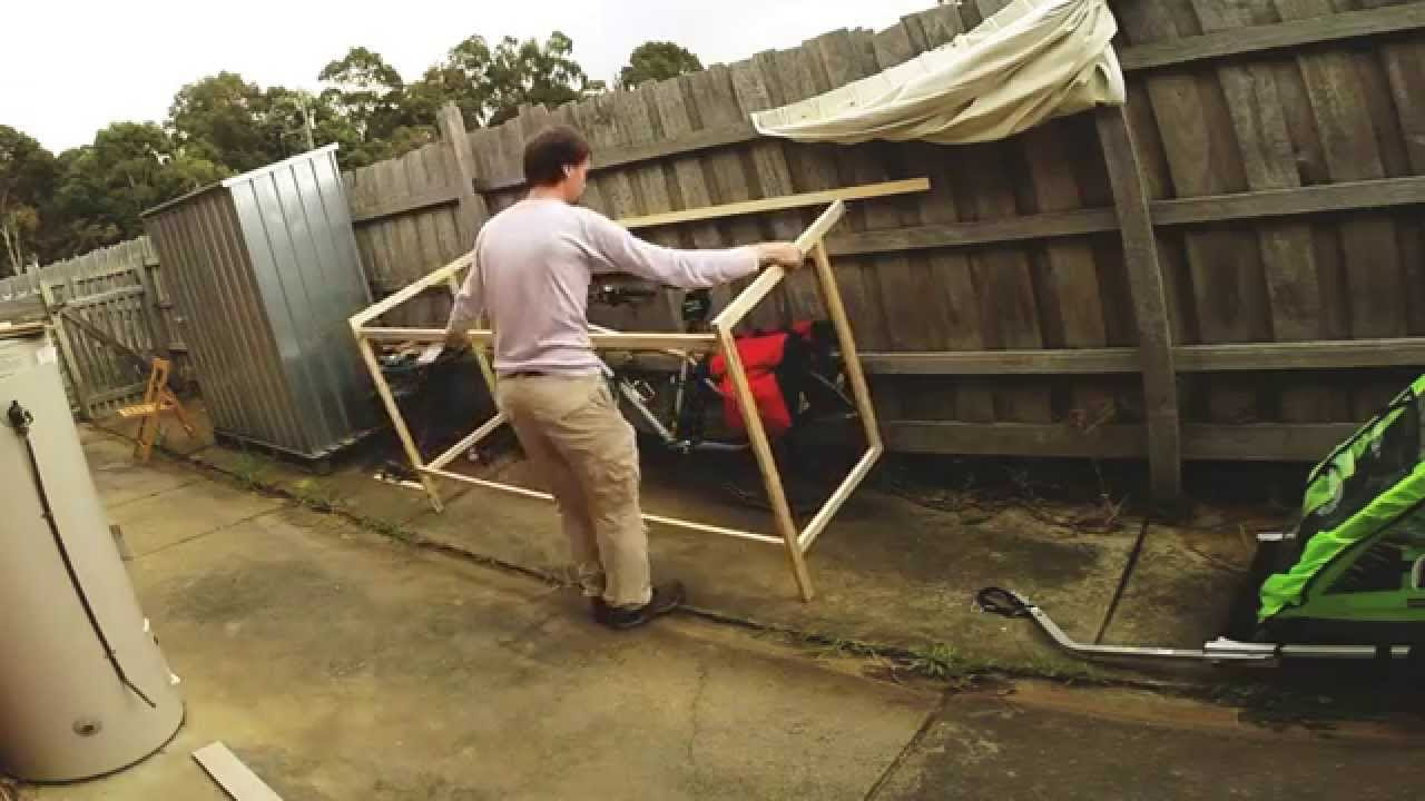 Building Lightweight Bike Shed - YouTube