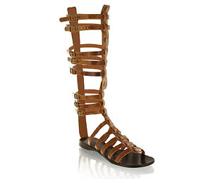 Barratts Leather High Leg Gladiator Sandal - review, compare prices ...