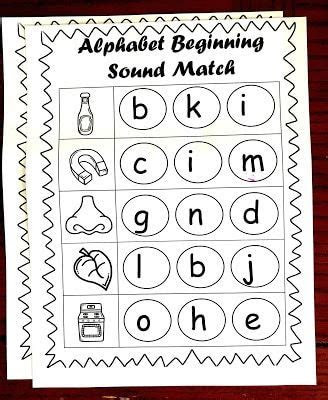  alphabet black and white beginning sounds kindergarten beginning