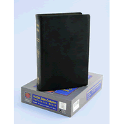 NAS Wide Margin Reference Bible, Calfskin leather, Black