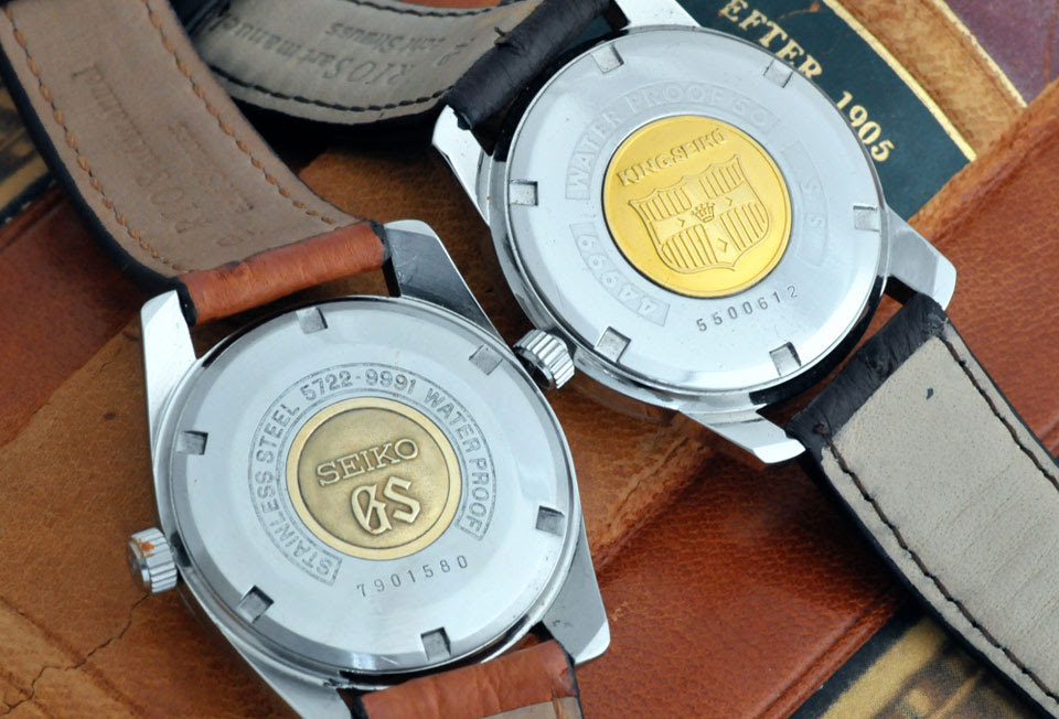 Grand Seiko and King Seiko casebacks