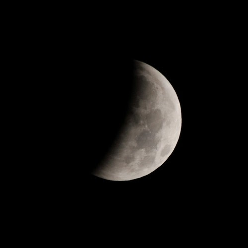 Lunar Eclipse Half Way