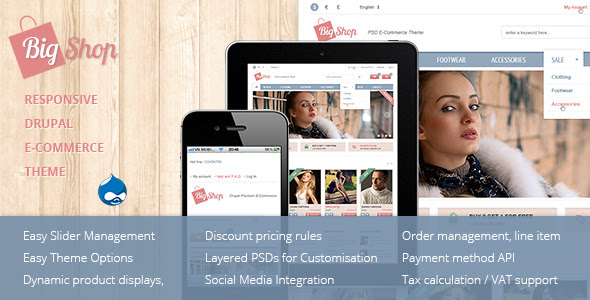 Bigshop Best responsive Drupal Commerce Theme