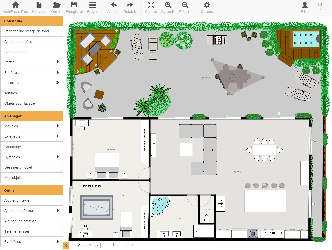 Plan d'appartement en ligne. Dessinez votre plan avec ArchiFacile
