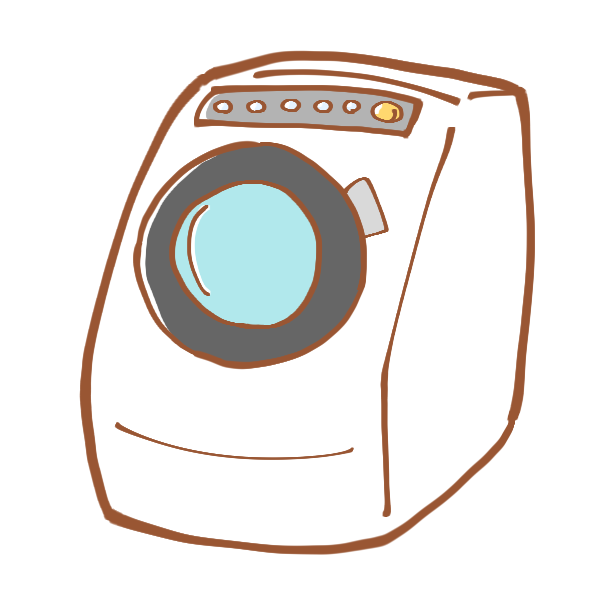 ドラム式洗濯機のイラスト かわいいフリー素材が無料のイラストレイン