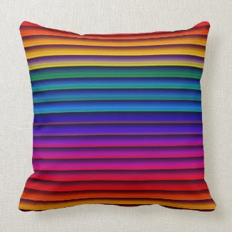 Vibrant Stripes Pillow